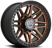 20x10 artem off-road ab1 grimlock satin bronze w/ satin black lip (flow formed) 8x180 -19mm