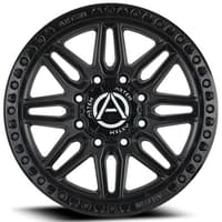 17x9 artem off-road ab1 grimlock satin black w/ gloss black lip (flow formed) 5x5/127 -12mm