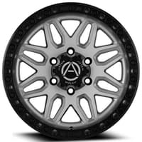 17x9 artem off-road ab1 grimlock silver w/ satin black lip (flow formed) 6x5.5/139.7 12mm