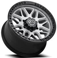 17x9 artem off-road ab1 grimlock silver w/ satin black lip (flow formed) 6x5.5/139.7 12mm