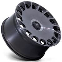 (clearance - no returns) 22x9 asanti abl-45 gloss black machined w/ double dark tint 5x4.25/108 5x4.5/114.3 38mm