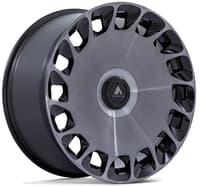 (clearance - no returns) 24x10 asanti abl-45 gloss black machined w/ double dark tint 5x120 35mm