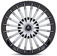 (clearance - no returns) 20x10.5 asanti ab048 gloss black machined 5x4.25/108 5x112 45mm