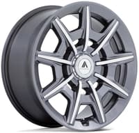 (clearance - no returns) 22x9 asanti abl-41 gloss anthracite bright machined face 5x4.25/108 5x4.5/114.3 38mm