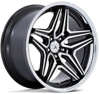 (clearance - no returns) 22x10.5 asanti abl-46 gloss black machined 5x120 18mm