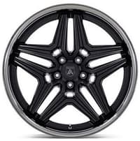 (clearance - no returns) 20x10.5 asanti abl-46 satin black w/ ddt lip 5x120 18mm