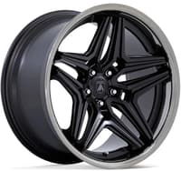 (clearance - no returns) 22x10.5 asanti abl-46 satin black w/ ddt lip 5x120 18mm