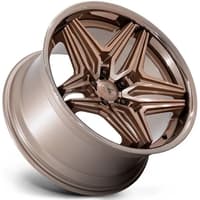 (clearance - no returns) 20x10.5 asanti abl-46 platinum bronze 5x120 18mm