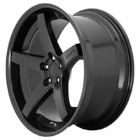 (clearance - no returns) 22x10.5 asanti abl-31 satin black w/ gloss black lip 5x115 25mm