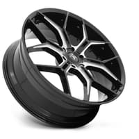 22x9.5 asanti abl-38 gloss black milled 6x120 38mm