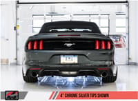 awe tuning 15-20 s550 mustang ecoboost axle-back exhaust - touring edition (chrome silver tips) 3015-32086
