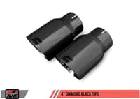 awe tuning 15-20 s550 mustang ecoboost axle-back exhaust - touring edition (diamond black tips) 3015-33086