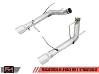 awe tuning 11-14 s197 mustang gt axle-back exhaust - track edition (chrome silver tips) 3020-32040