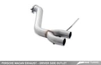 awe tuning 14-18 porsche macan track edition exhaust system - chrome silver 102mm tips 3020-42040