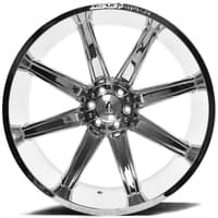 26x14 axe offroad artemis chrome (* may require trimming) 6x135 6x5.5/139.7 -76mm