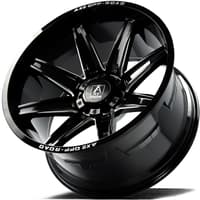 20x12 axe offroad artemis gloss black milled (* may require trimming) 8x170 -44mm