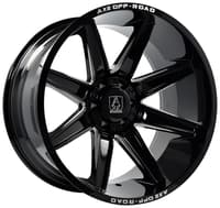 20x12 axe offroad artemis gloss black milled (* may require trimming) 8x170 -44mm