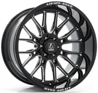 26x12 axe offroad atlas gloss black milled 8x180 -44mm
