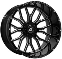 24x14 axe offroad ax6.0 gloss black milled (compression forged) (* may require trimming) 8x6.5/165 -76mm
