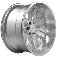 22x12 axe offroad ax6.1 silver brushed milled w/ mirror lip (compression forged) (* may require trimming) 8x170 -44mm