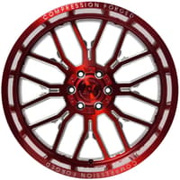 24x14 axe offroad ax6.2 candy red milled (compression forged) (* may require trimming) 8x170 -76mm