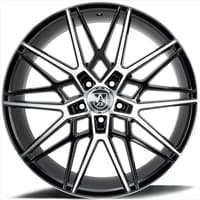 (clearance - no returns) 20x10.5 axe cf1 gloss black machined (compression forged) 5x115 25mm (custom)