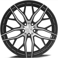 22x10.5 axe 1av zx11 gloss black polished face 5x115 25mm (custom)