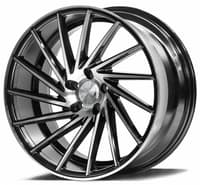 19x9.5 axe 1av zx1 gloss black machined face 5x4.25/108 40mm (custom)