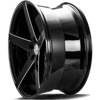 22x9 axe 1av zx9 gloss black milled accents 5x130 20mm (custom)