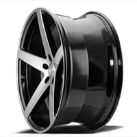 22x10.5 axe 1av zx9 gloss black polished face 5x120 42mm (custom)