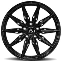 20x10.5 azad azff02 gloss black (flow form) 5x115 20mm