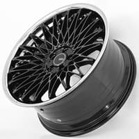 22x10.5 azad azsls2.0 gloss black w/ chrome stainless steel lip 5x4.25/108 40mm