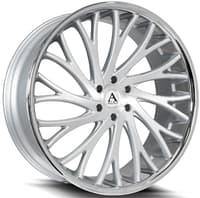 AZAD AZV01 Brushed Silver w/ Stainless Steel Chrome Lip