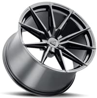 20x11 blaque diamond bd-f29 brushed silver (deep concave) (flow forged) 5x112 30mm