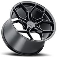 20x9 blaque diamond bd-f25 gloss black (flow forged) 5x120 35mm