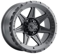 17x9 blaque diamond off-road bd-o102 matte textured black (flow forged) 6x135 6x5.5/139.7 1mm
