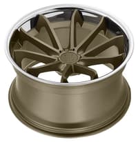 20x10 blaque diamond bd-23 bronze w/ chrome stainless steel lip (custom)