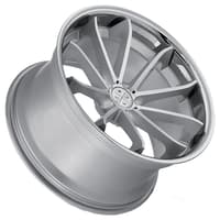Blaque Diamond BD-23 Gloss Silver w/ Chrome Stainless Steel Lip