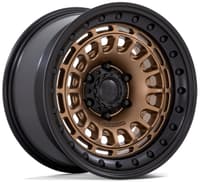 17x9 black rhino br014 sahara matte bronze w/ gloss black lip 6x5.5/139.7 0mm