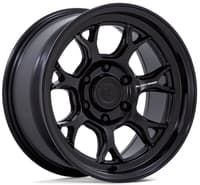 (clearance - no return) 17x8.5 black rhino br017 estosha matte black 6x120 20mm