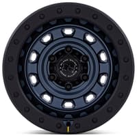 17x9 black rhino br023 rival metallic blue w/ matte black lip 6x5.5/139.7 -12mm
