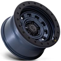 17x9 black rhino br023 rival metallic blue w/ matte black lip 6x5.5/139.7 12mm
