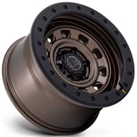 17x9 black rhino br023 rival burnt bronze w/ matte black lip 6x5.5/139.7 -12mm
