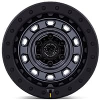 17x9 black rhino br023 rival matte gunmetal w/ matte black lip 5x5/127 -12mm