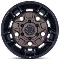 17x8.5 black rhino br028 guard burnt bronze w/ matte black lip 6x5.5/139.7 0mm