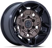 17x8.5 black rhino br028 guard burnt bronze w/ matte black lip 6x5.5/139.7 0mm