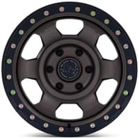 17x8.5 black rhino br029 trooper burnt bronze w/ matte black lip 6x5.5/139.7 -10mm