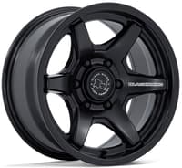 17x8.5 black rhino br035 kuma matte black (flow formed) 6x135 25mm