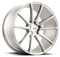 (huge savings) 20x11 savini black di forza bm12 brushed silver (concave) (custom)