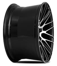 20x8.5 savini black di forza bm13 gloos black w/ machined face (custom)